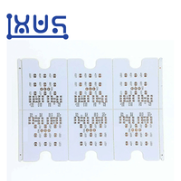Módulo LED de aluminio blanco frío DC30V personalizado PCB serigrafía multicolor prueba de vacío para placa de circuito de luz de calle Solar