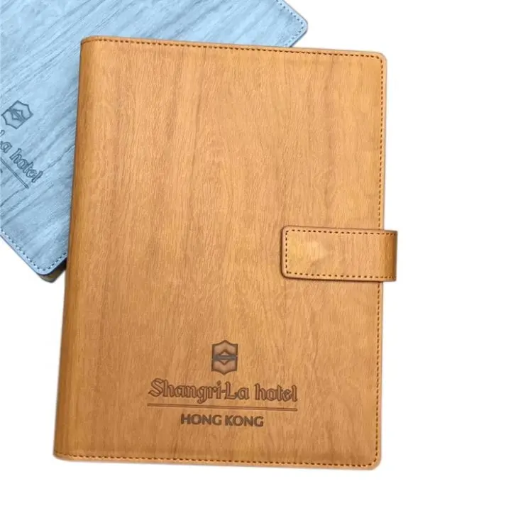 Cover Agenda for Business Top Grade Personalized Custom Leather Hardcover 80 Sheets Leather+w/f Paper Gift OEM Brand Recyclable