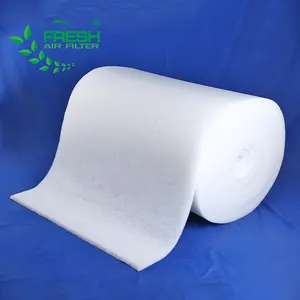 Foshan industrial equipment F5/EU5 polyester fiber roof filter cotton roll for spray booth celling filter