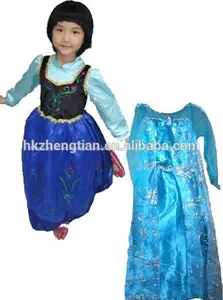 замороёенных девочек маскарадный костюм сказочная принцесса дети детские костюм снаряёение анна и эльза платье