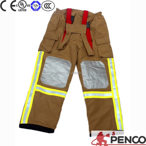 Chaqueta de traje de bomberos, <span class=keywords><strong>ropa</strong></span> de bombero, caqui, <span class=keywords><strong>ropa</strong></span> de trabajo ignífuga - Product Image 5