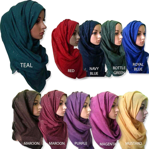 Chất Lượng Cao Hijab Phụ Nữ In Kiểm Tra Mẫu Khăn Kẻ Sọc Mỏng Polyester