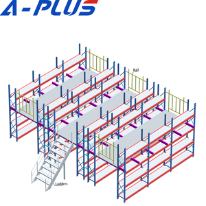 Entrepiso Estructura de acero Multideck <span class=keywords><strong>Suspended</strong></span> Racking Categoría de producto Estantes y estantes apilables - Product Image 5