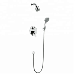 Ensemble de douche de robinet en laiton exquis intégré dans le mur Valve en céramique thermostatique <span class=keywords><strong>à</strong></span> poignée unique <span class=keywords><strong>à</strong></span> motif de pulvérisation souple pour l'appartement et l'<span class=keywords><strong>hôtel</strong></span> - Product Image 6