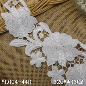 Grande <span class=keywords><strong>Applique</strong></span> de décolleté en dentelle de <span class=keywords><strong>Venise</strong></span>, accessoire de col en dentelle, garniture de patch de cou en dentelle