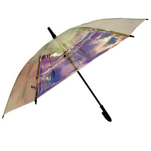 <span class=keywords><strong>Parapluie</strong></span> transparent laser, pare-soleil, parapluies holographiques en plastique PVC à dégradé de couleurs - Product Image 2
