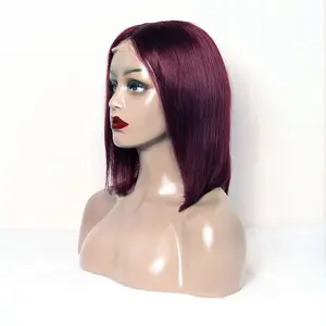 8a Rambut Manusia Panjang Bahu Super Halus Rambut Manusia Swiss Lace Frontal Wig Distributor