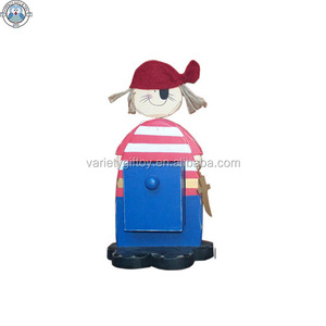 In legno carino pirata da tavolo porta penne porta spazzolino da denti <span class=keywords><strong>per</strong></span> la camera dei <span class=keywords><strong>bambini</strong></span> decorazione regalo di festa <span class=keywords><strong>per</strong></span> i <span class=keywords><strong>bambini</strong></span> - Product Image 4
