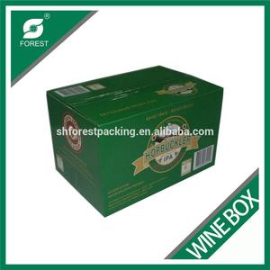 CUSTOM MADE ONDULÉ 24 PACK BOUTEILLES DE BIÈRE CARTON BOÎTE PLEINE COULEUR IMPRESSION <span class=keywords><strong>VIN</strong></span> BOÎTES D'EMBALLAGE - Product Image 6