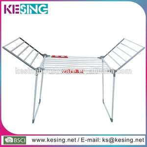 China supplier folding balcony indoor floor steel Hangers for <span class=keywords><strong>the</strong></span> clothing - Product Image 1