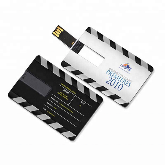 Free Sample Sublimation Printing High Speed Business Card Shaped USB Flash Drive Memory Stick