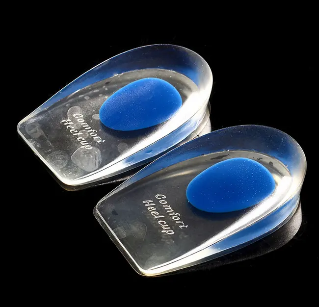 Ücretsiz örnek tabanlık silikon yüksek artış ayakkabı konfor silikon pu jel ayak bakımı pedi topuk koruyucu yükseklik artış tabanlık