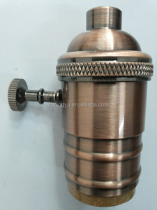 Parti di supporto della lampada dell'annata retro interruttore della luce della lampada in ottone supporto per lampada d'epoca