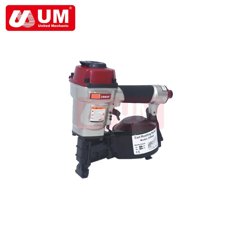 Chinese Professional production construction roofing coil nail gun other power tools air pneumatic CRN45 coil nailer