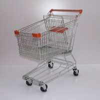 Chariots métalliques asiatiques, chariot de supermarché, haute qualité, 125L, livraison gratuite