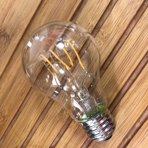 Bombilla <span class=keywords><strong>LED</strong></span> de filamento curvada A60 de <span class=keywords><strong>4W</strong></span>, luz de filamento <span class=keywords><strong>LED</strong></span> en espiral E26 <span class=keywords><strong>E27</strong></span> - Product Image 5