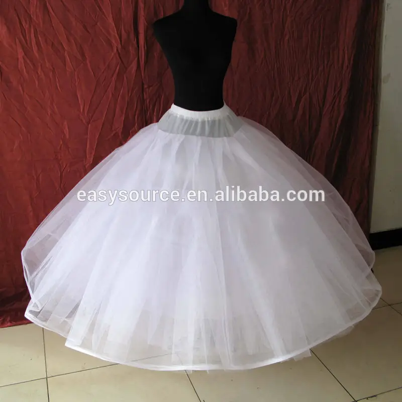 Boda vestido de novia blanco crinolina enagua de la hinchada enaguas/fondos para las señoras