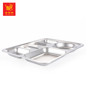 Dernière conception <span class=keywords><strong>hybride</strong></span> rectangle forme en acier inoxydable plateau de la restauration rapide pour un usage scolaire - Product Image 1
