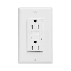 Keygma-enchufe de seguridad GFCI autoprobado, 15A, 125V, 60Hz, toma de corriente eléctrica, dúplex