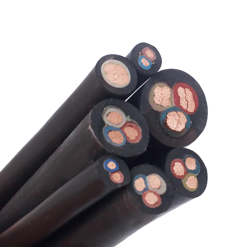 Pvc bomba sumergible bomba de goma Flexible Cables de la JOC Yzw Yqw 3 Core 1,5mm minera