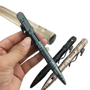 ของขวัญขั้นสูงMulti Functionเครื่องมือป้องกันตัวเองยุทธวิธีปากกาพร้อมปากกาลูกลื่น