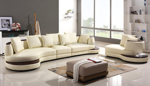 Canapé en <span class=keywords><strong>cuir</strong></span> <span class=keywords><strong>demi</strong></span>-<span class=keywords><strong>lune</strong></span> de couleur beige, meubles de maison coupé, pour salon, 105 - Product Image 6