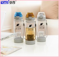 Bouteille d'eau de voyage écologique Tritan de 700 ml avec infuseur à thé chaud, sans BPA, avec impression d'étiquette personnalisée et échantillon gratuit