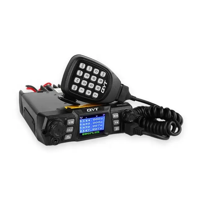 QYT KT-980 Plus Mobile Radio 75 와트 200CH VHF/UHF 대기 FM 차량 Transceiver Radio
