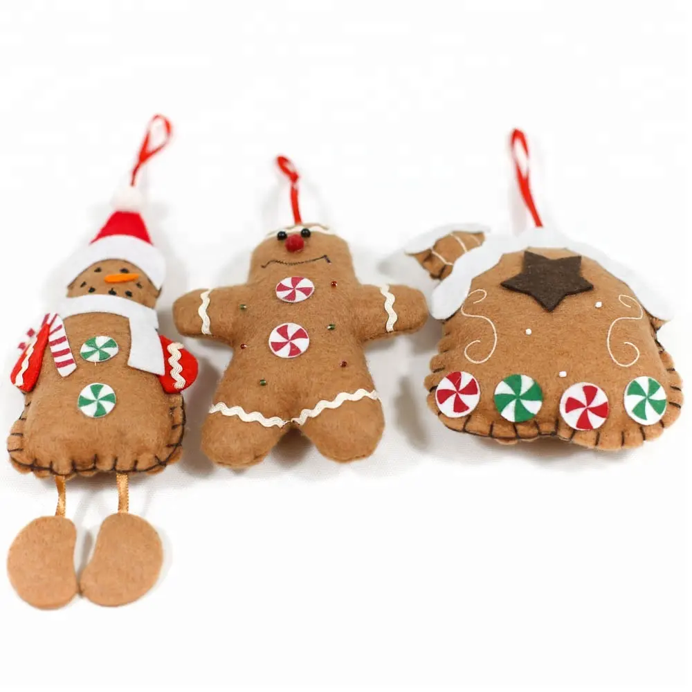 Christmas item soft hanging gingerbread man decoration