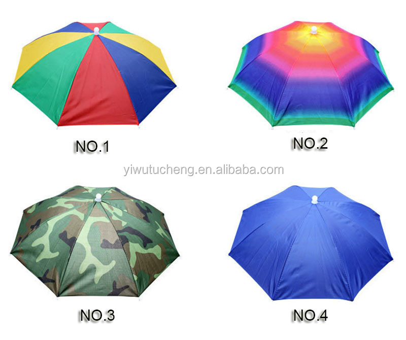 4 Chapeaux Parapluie De Tête - Double Couche Argentée - Pour Pêche, Cyclisme, Sport