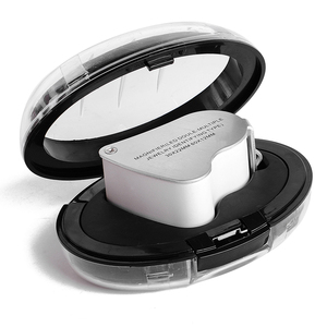 Double <strong>Magnifier</strong> Customized Logo OEM High Power Jewellers Loupe Glass High Quality 30X60X Small Size 2LED 1 Year Warranty White
