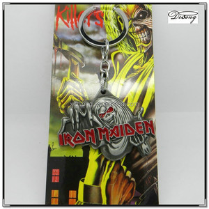 Ys2349 <span class=keywords><strong>Iron</strong></span> <span class=keywords><strong>Maiden</strong></span> portachiavi, killer portachiavi con teschio - Product Image 1