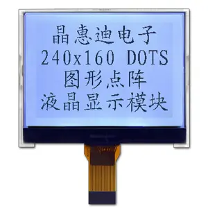 2.5'' 240160 excellent COG LCD display JHD240160-G66BFW-G