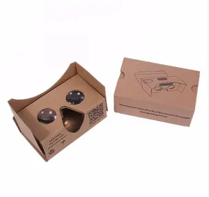 V2 Google Cardboard แว่นตาเสมือนจริง Google Cardboard สำหรับโทรศัพท์มือถือ