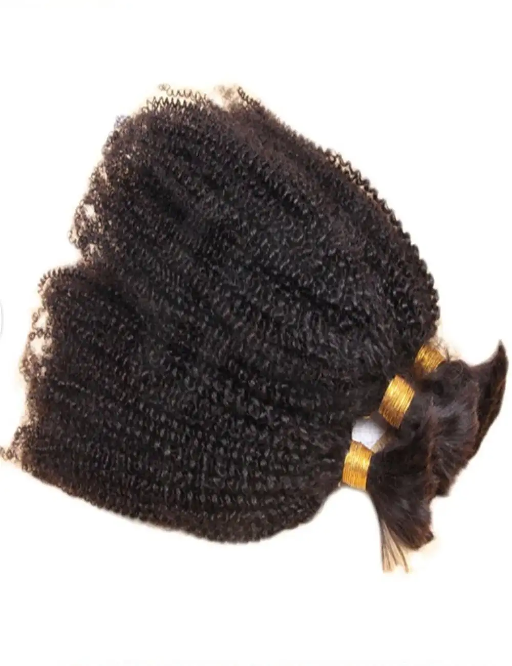 2018 New Fashion Afro Kinky Curly Virgin Brazilian Hair Natural Color Hair Weave For Black Women
