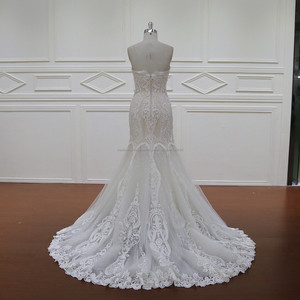 Precio razonable sposa abito XF1119 sirena moda 2017 vestidos de boda - Product Image 3