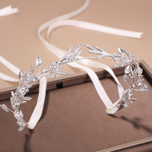 2019 nouveauté cristal <span class=keywords><strong>mariée</strong></span> casque couronnes Pageant rond cristal <span class=keywords><strong>diadème</strong></span> bandeau mariage couronnes et voiles - Product Image 2