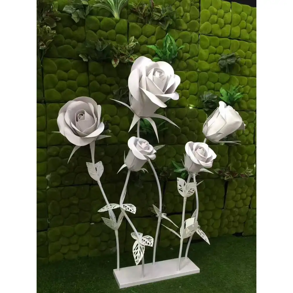 LF542 1.5m artificial rose giant paper flowers for sale