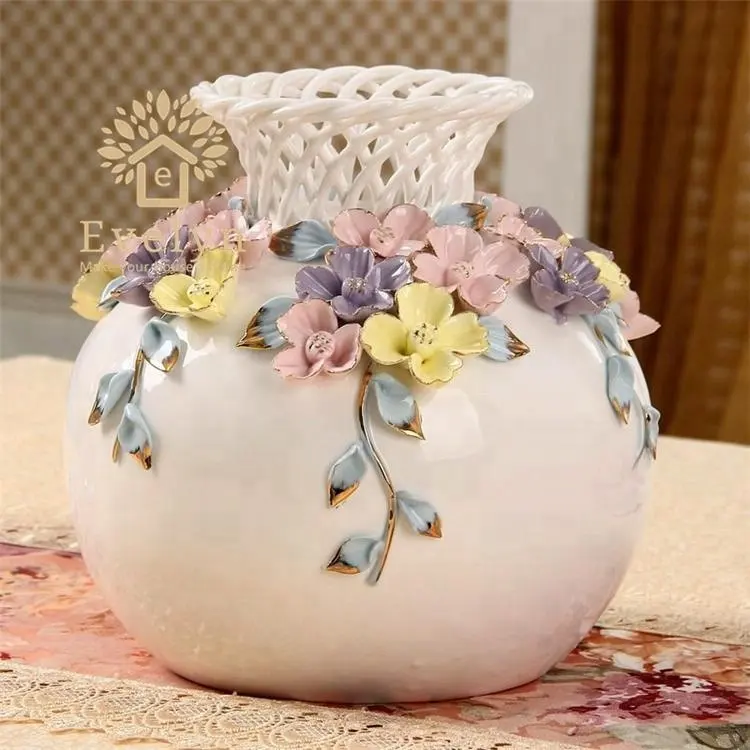 Домашний декор, современный дизайн, художественные изделия, керамическая ваза для цветов