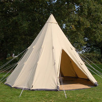 Tente tipi de 3 m pour l'extérieur Camping Tente tipi en toile OEM ODM Personnalisation Tente en toile imperméable de style indien