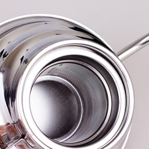 2019 vendita calda in acciaio inox <span class=keywords><strong>bollitore</strong></span> teiera d'argento a collo di cigno teiera <span class=keywords><strong>con</strong></span> <span class=keywords><strong>infusore</strong></span> - Product Image 4