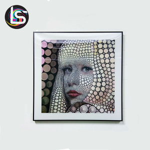 Precio <span class=keywords><strong>de</strong></span> fábrica personalizado sexy belleza desnuda chicas desnudas y animales pvc lenticular 3d pared foto - Product Image 1
