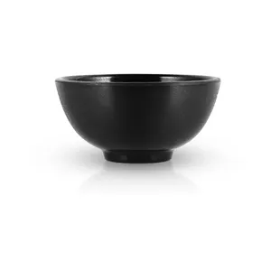 O Caso Todo Atacado Dia 4.5 "x H 2.1" Polegadas 10.5 oz Rodada Coréia Bibimbap Donburi Japonês Melamina tigelas Preto Matte Series