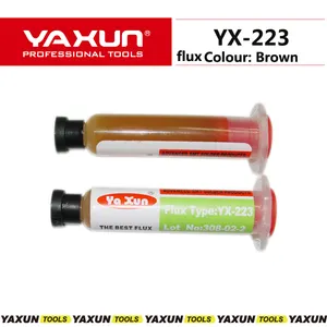 Pâte de flux à souder, couleur brun, YX 223, flux BGA reballage, vente en gros