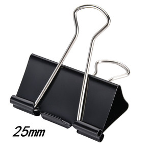 Trombone noir en métal, accessoires de papeterie, de bureau, d'école, de fabricants chinois, Offre Spéciale à Yiwu - Product Image 3