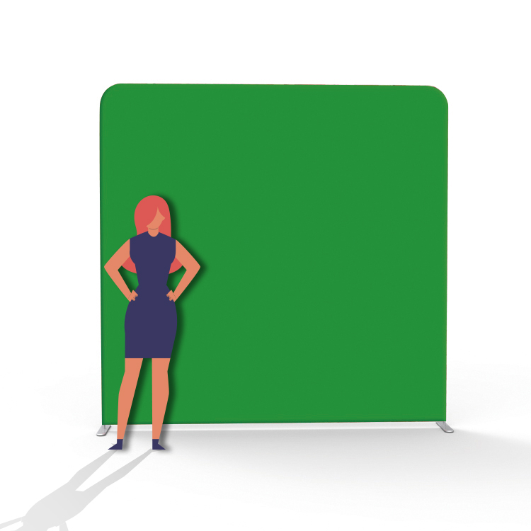 Прямая и изогнутая Натяжная ткань 10 футов баннер стенд дисплей фото задняя стенка Подушка Чехол фон