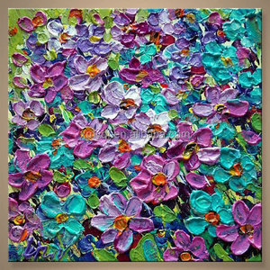 Tranh Sơn Dầu Hoa Trừu Tượng Vẽ Tay Canvas Wall Art Decor - Product Image 1