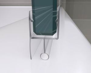 Paroi de douche pliante avec cadre poli, charnière de 6 mm, style <span class=keywords><strong>coulissant</strong></span> pour appartement - Product Image 4