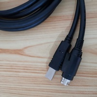 Câble USB Hosiden 2m 3 broches DIN 24V pour imprimantes POS, charge rapide 3A, plaqué or, certifié RoHS, cuivre pur, gaine en PVC