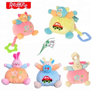 Prezzo di fabbrica all'ingrosso Del Bambino peluche animale del fumetto infantile culla appendere giocattoli con morbido musicale per il Bambino trolley - Product Image 2